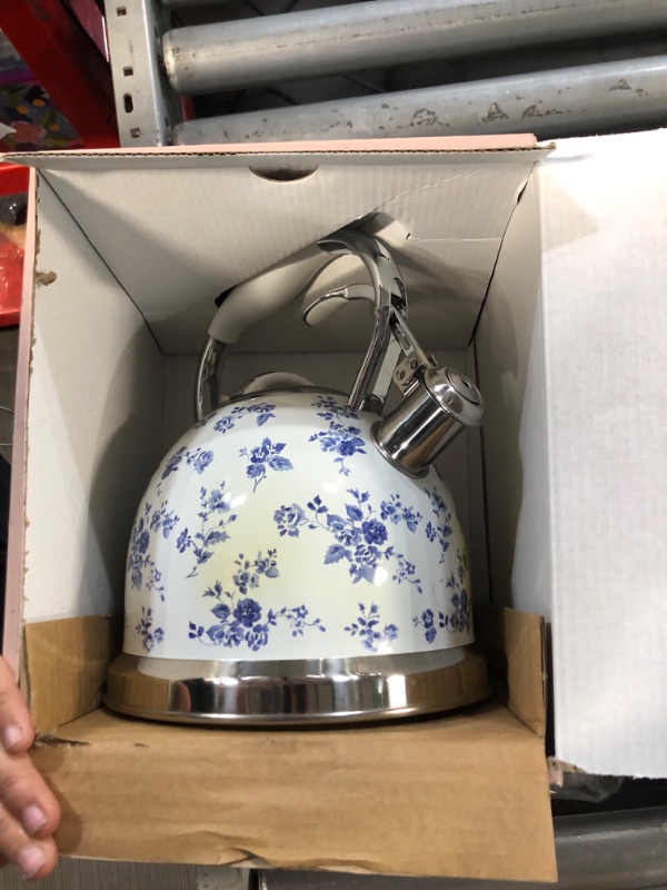 Photo 3 of [READ NOTES]
VQ Laura Ashley China Rose 3L Stainless Steel Tea Kettle Stovetop Whistling Teapot for Induction, Gas Hob or others. 