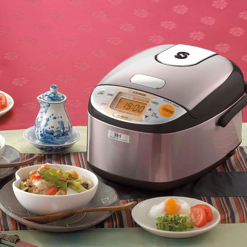 Photo 4 of (READ FULL POST) Zojirushi NP-HCC10XH Induction Heating System Rice Cooker and Warmer, 1 L, Stainless Dark Gray Stainless Dark Gray 1 L