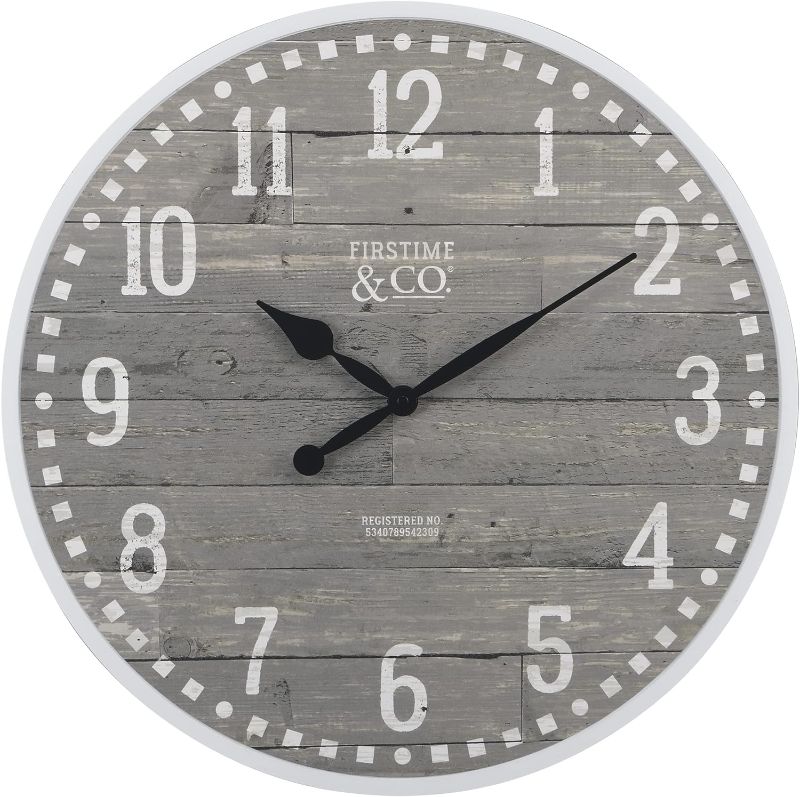 Photo 1 of ***USED - LIKELY MISSING PARTS - UNABLE TO VERIFY FUNCTIONALITY***
FirsTime Co. 20 Arlo Gray Wall Clock, Light