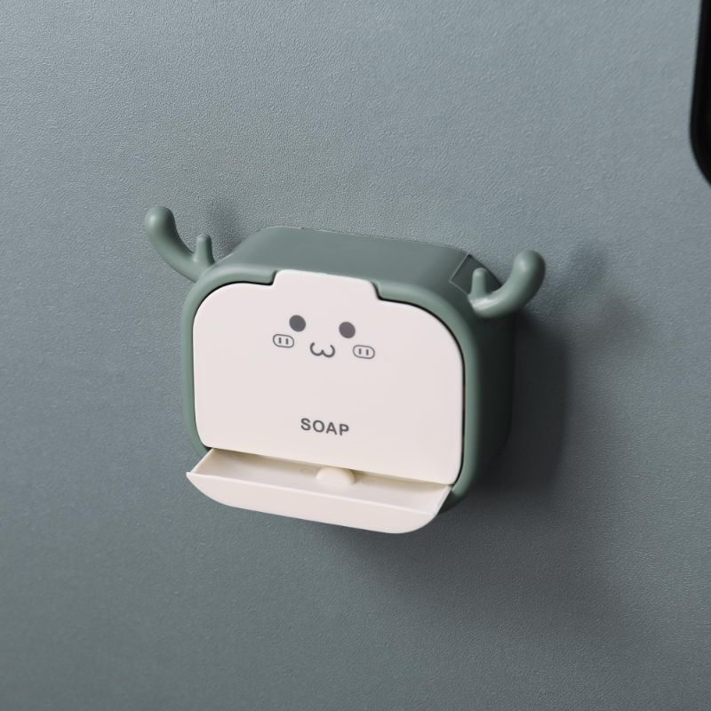 Photo 1 of Soap Dish Holder, 1 Pack Cute Soap Holder with Drain,