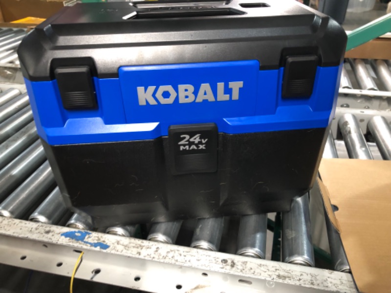 Photo 2 of (READ FULL POST) Kobalt 24-volt Max 3-Gallons Cordless Wet/Dry Shop Vacuum with Accessories Included (Bare Tool)
