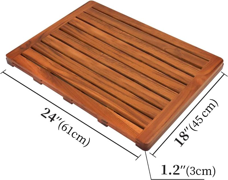 Photo 1 of (24"x18") Teak Wood Bath Mat