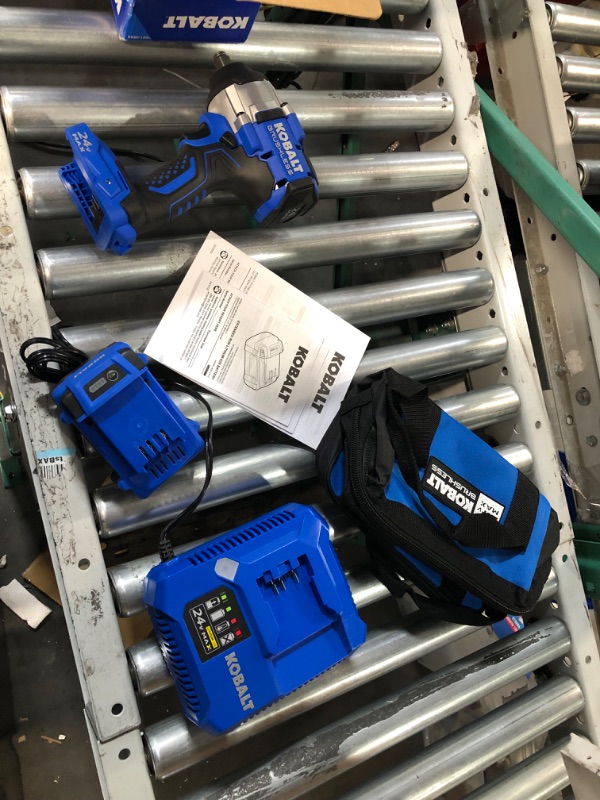 Photo 2 of ***SEE NOTES*** Kobalt Next-Gen 24-volt Variable Speed Brushless 1/2-in Drive Cordless Impact Wrench (Battery Included)
