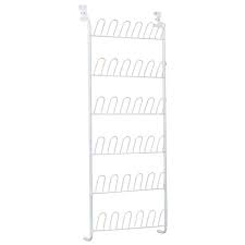 Photo 1 of **NON REFUNDABLE PARTS ONLY** 
ClosetMaid 58-in H 6 Tier 18 Pair White Metal Shoe Rack
