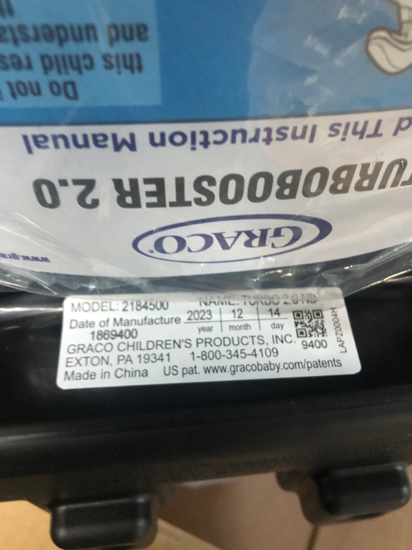 Photo 1 of Graco TurboBooster 2.0 Backless Booster Car Seat, Denton