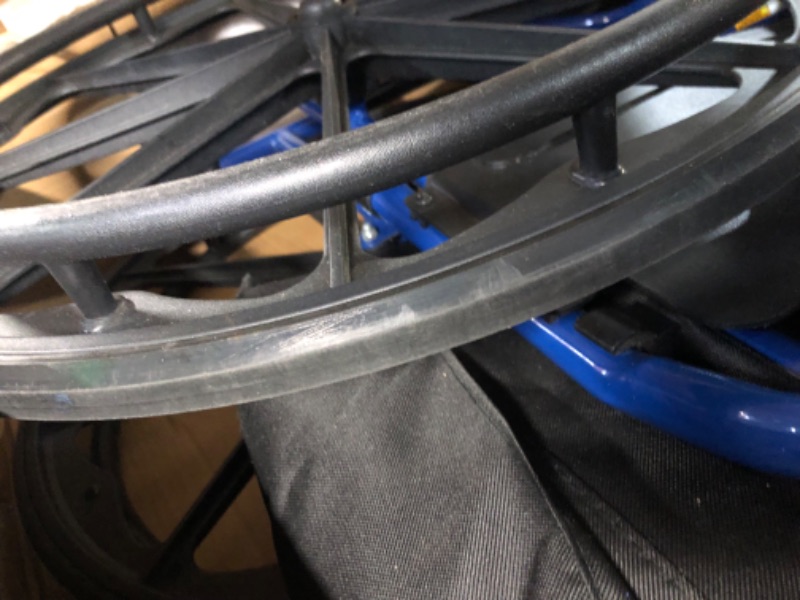 Photo 4 of ***USED - LIKELY MISSING PARTS - UNABLE TO VERIFY FUNCTIONALITY***
Blue Streak Wheelchair with Flip Back Desk Arms, 18 in.