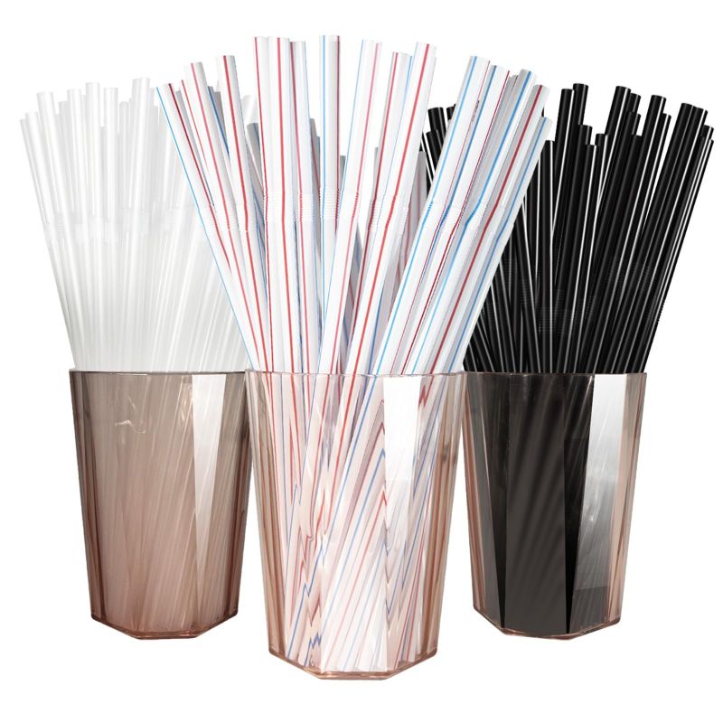 Photo 1 of ** NON REFUNDABLE PACK OF 2**
600Pcs Straws Disposable (8.3" High 0.24'' Diameter) Mix