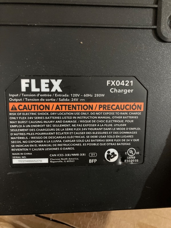 Photo 4 of (READ FULL POST) FLEX 24V Brushless Cordless 7-1/4-Inch Circular Saw Kit with 8.0Ah Lithium Battery and 280W Rapid Charger - FX2141-1D
