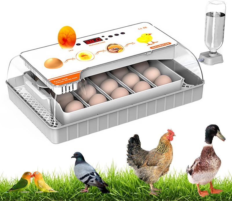 Photo 1 of Incubators for Hatching Eggs, 35 Eggs Incubator with Automatic Egg Turning and Humidity Control, Incubator with Egg Candler for Chicken Duck Goose Quail Eggs