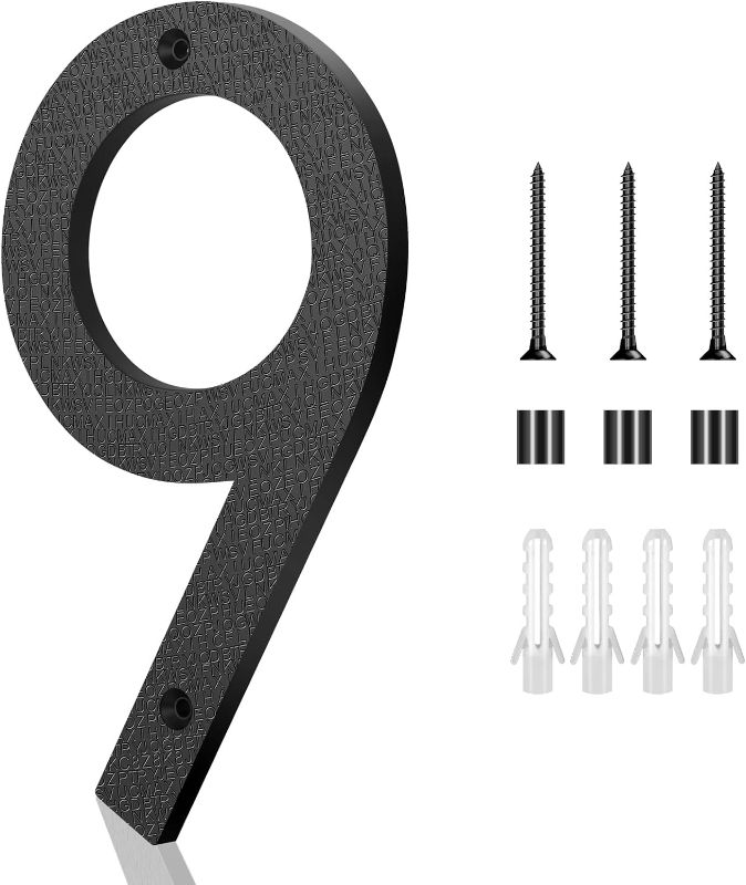 Photo 1 of 8 Inch Large House Numbers,Floating House Numbers, Big Modern House Numbers