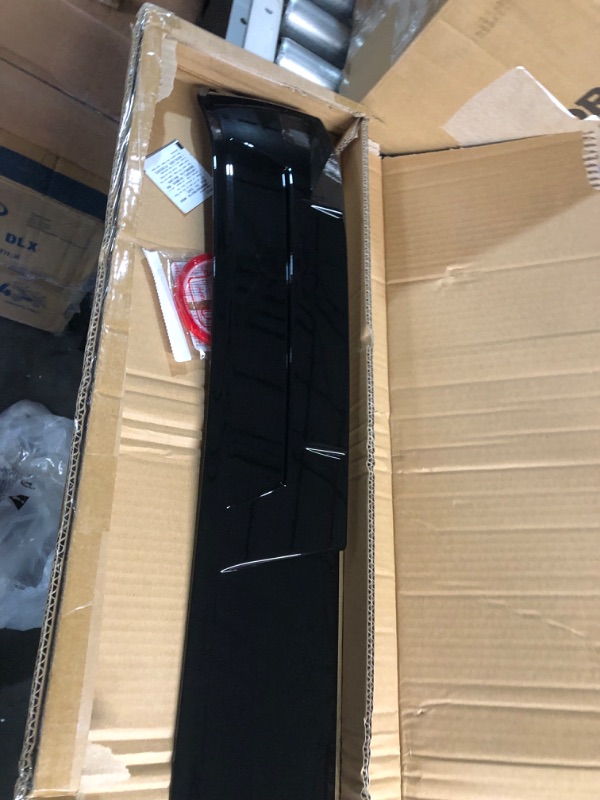 Photo 1 of JOYOTO M Style Rear Window Visor Top Wing Roof Spoiler Deflector for Toyota Camry LE SE XSE XLE Hybrid 2018-2023, Glossy Black