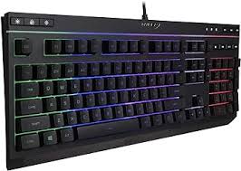 Photo 1 of HyperX Alloy Core RGB – Membrane Gaming Keyboard, Comfortable Quiet Silent Keys with RGB LED Lighting Effects, Spill Resistant, Dedicated Media Keys, Compatible with Windows 10/8.1/8/7 – Black