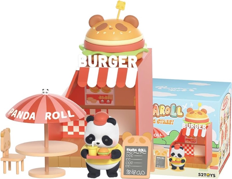 Photo 1 of 52TOYS Panda Roll Shopping Street Series 1PC Action Figure, Collectible Toy Kawaii Creative Gift Room Decor Desktop Decoration, Gift for Birthday Party