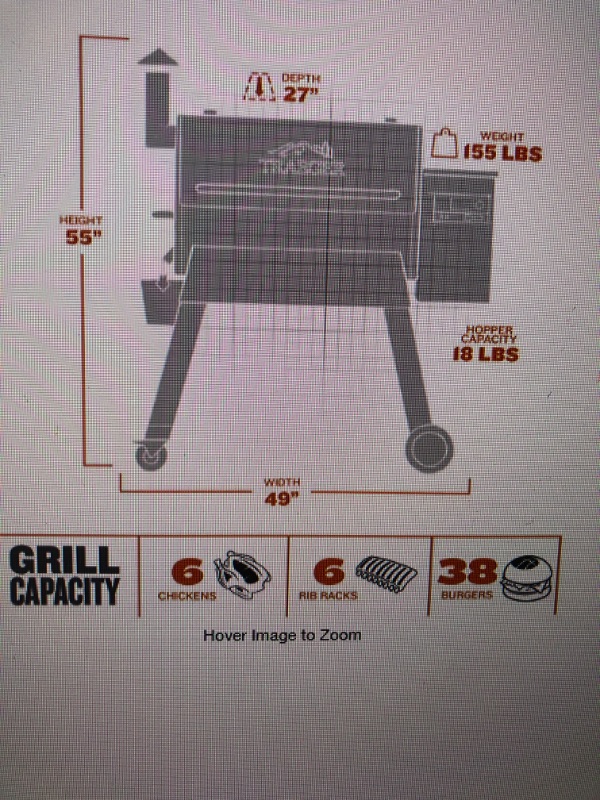 Photo 2 of [READ NOTES]
Traeger Pro 780 Wifi Pellet Grill and Smoker in Bronze