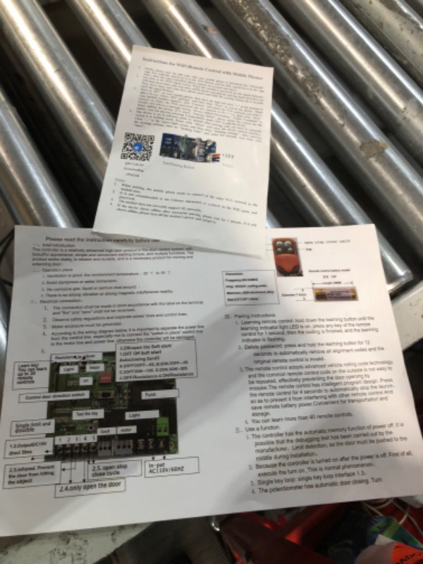 Photo 1 of Automatic Sliding Gate Opener with 2 Remote Controls, Heavy Duty Chain Driven Sliding Gate Motor Opener kit 