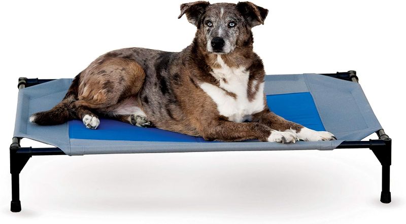 Photo 1 of (Similar to Stock Photo) K&H Pet Products Coolin' Pet Cot Large and Original All Weather Large Cot Cover All Season Bundle Large 30 X 42 Inches