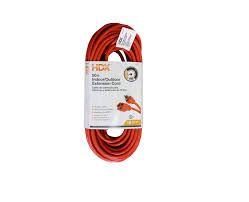 Photo 1 of 50 ft. 16/3 Light Duty Indoor/Outdoor Extension Cord, Orange