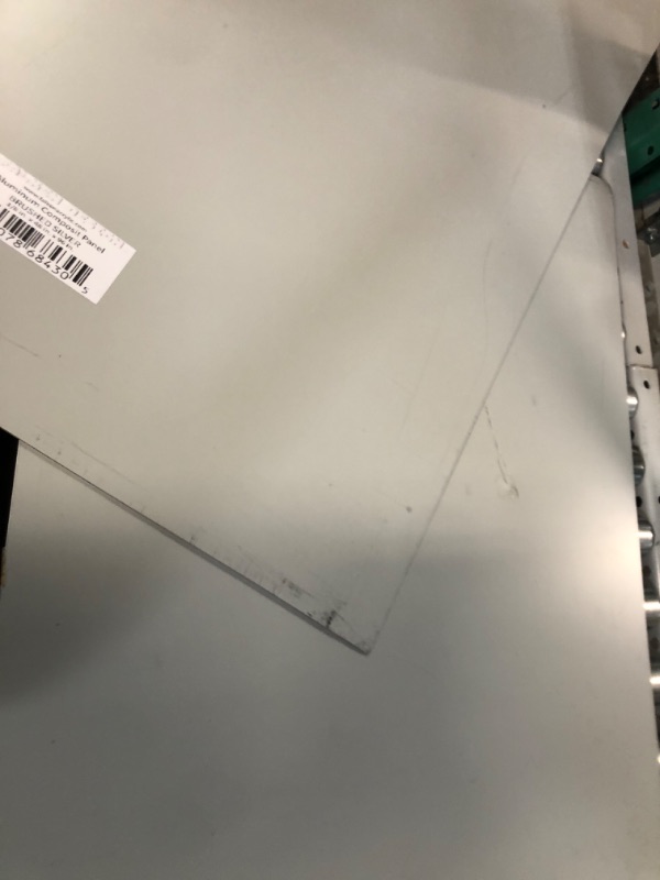 Photo 1 of Set Of 2 Falken Design Aluminum Composite Panel Brushed Silver 24"x 36", 1/8" Thick