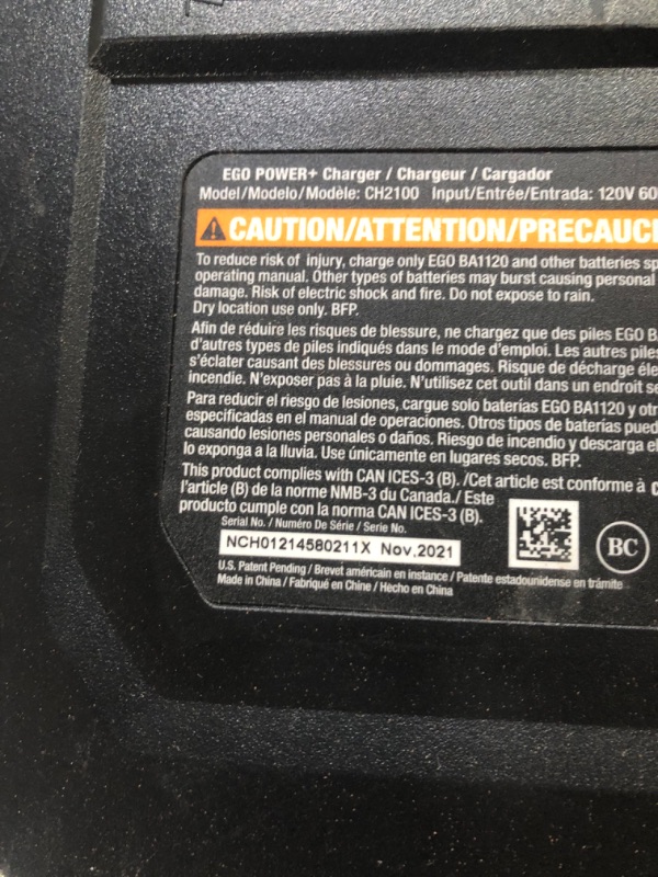 Photo 3 of **MISSING BATTERY**HEAVILY USED**
EGO Power+ CS1804 18-Inch 56-Volt Cordless Chain Saw 5.0Ah Battery and Charger Included 18-In.Chainsaw Kit 