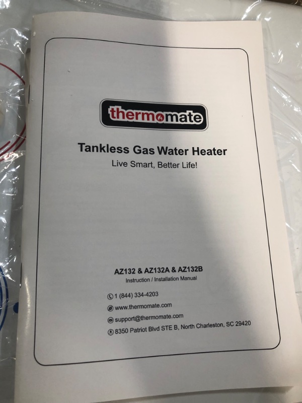 Photo 2 of Tankless Water Heater, thermomate 5L Portable Propane Gas Hot Water Heater with Overheating Protection, 1.32 GPM