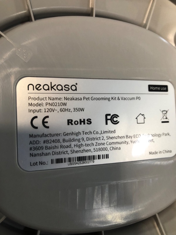 Photo 5 of ***USED - LIKELY MISSING PARTS - UNABLE TO VERIFY FUNCTIONALITY***
Neakasa by neabot P0 Pro Dog Grooming Vacuum for Shedding, 6.6lbs Lightweight Portable Dog Grooming Kit