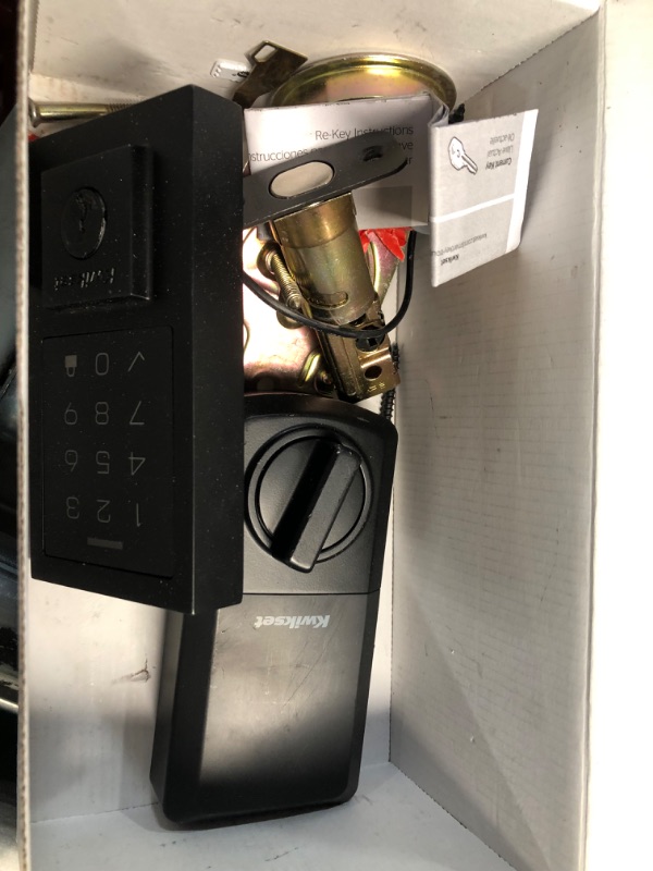 Photo 1 of SmartCode 270 Contemporary Matte Black Touchpad Single Cylinder Electronic Deadbolt Featuring SmartKey Security