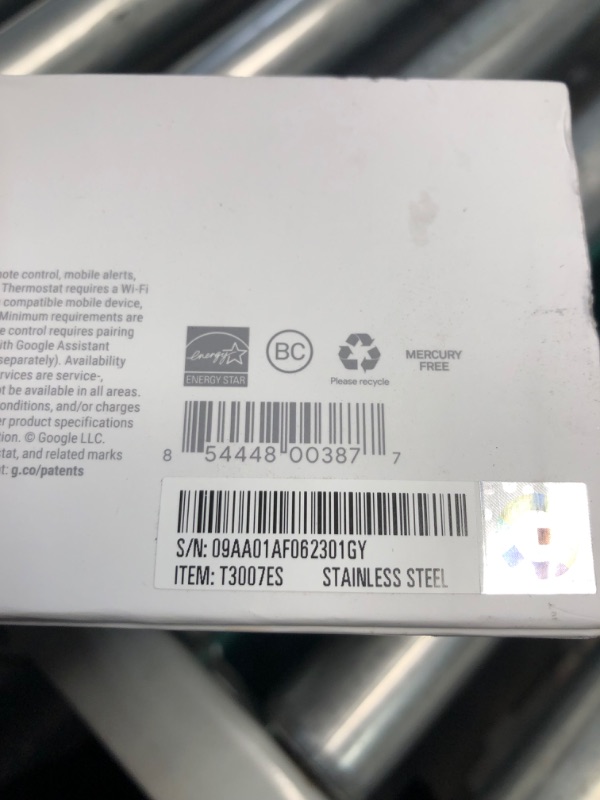 Photo 4 of **UNKNOWN MISSING PARTS, UNKNOWN IF FUNCTIONAL** Google Nest Learning Thermostat - Programmable Smart Thermostat for Home - 3rd Generation Nest Thermostat - l 