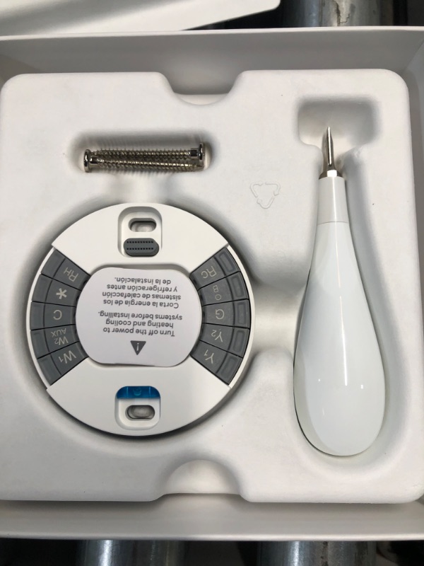 Photo 1 of **UNKNOWN MISSING PARTS, UNKNOWN IF FUNCTIONAL** Google Nest Learning Thermostat - Programmable Smart Thermostat for Home - 3rd Generation Nest Thermostat - l 