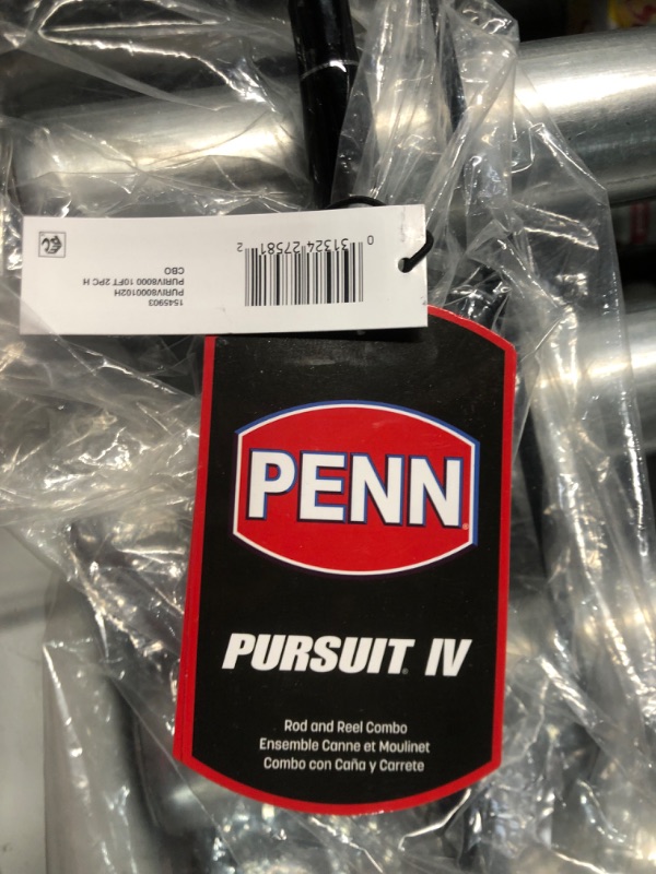 Photo 2 of ***MISSING REEL***
PENN Pursuit III & Pursuit IV Spinning Reel and Fishing Rod Combo Pursuit Iv 8000 Reel Size - 10' - Heavy - 2pc