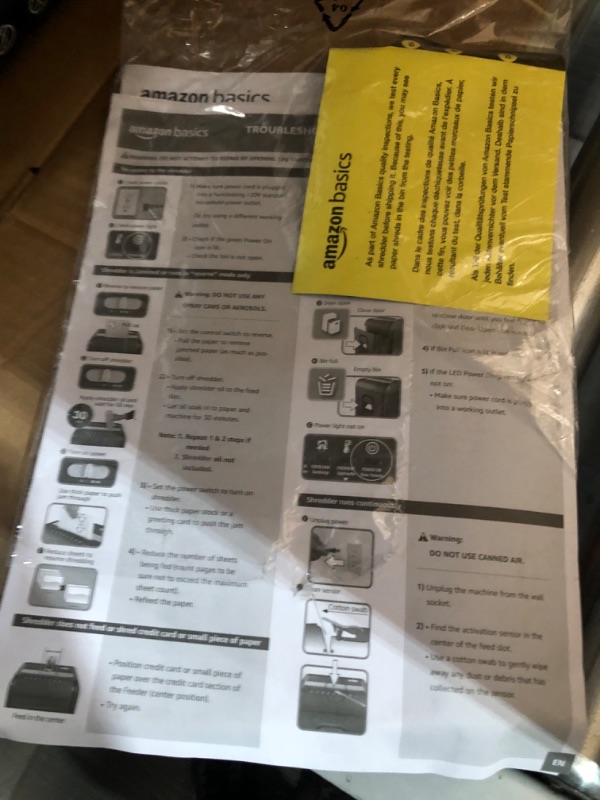 Photo 4 of (READ FULL POST) Amazon Basics 18 Sheet Micro Cut Paper, CD, and Credit Card Shredder, Black