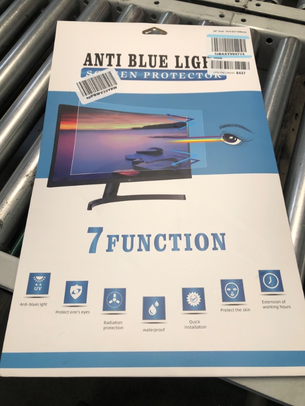 Photo 2 of 24 inch Computer Privacy Screen Filter - Suitable for 16:9 Aspect Ratio Widescreen Monitor - Blue Light Filter - Anti-Glare 