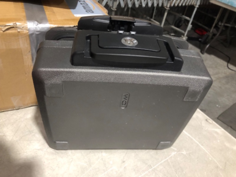 Photo 9 of ***USED - SCRATCHED AND DIRTY - SEE PICTURES***
SentrySafe Fireproof and Waterproof Safe Box with Key Lock, Chest Safe 0.17 Cubic Feet, 6.1 x 14.3 x 13 Inches, H0100