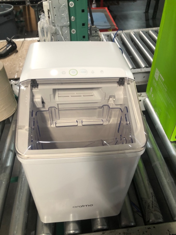 Photo 4 of **Stock Photo for Reference/White** Oraimo Nugget Ice Maker, Ice Makers Countertop, 26 Lbs/Day Tooth-Friendly Chewable Ice with Self-Cleaning & Auto Water Refill, Sonic Pebble Ice Maker Machine for RV, Home and Kitchen