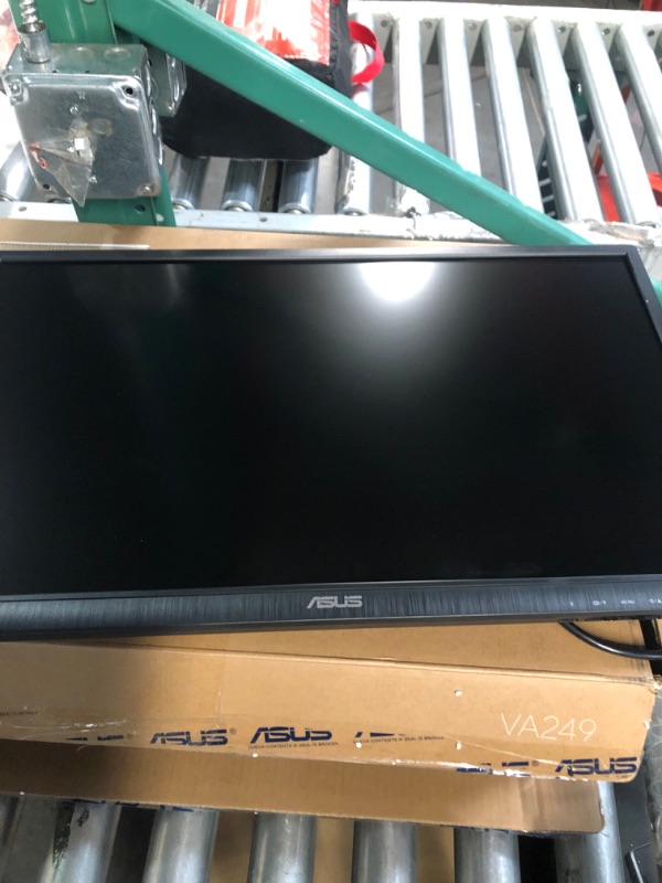 Photo 2 of ASUS 23.8” 1080P Monitor (VA247HE) - Full HD, 75Hz, Adaptive-Sync/FreeSync™, Low Blue Light, Flicker Free, Eye Care, VESA Mountable, Frameless, HDMI, DVI, VGA, Tilt Adjustable, 12.8"x21.3"x1.9",