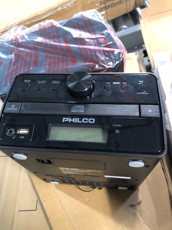 Photo 2 of Philco Stereo Shelf Systems Tray Loading CD Player with Digital FM Radio