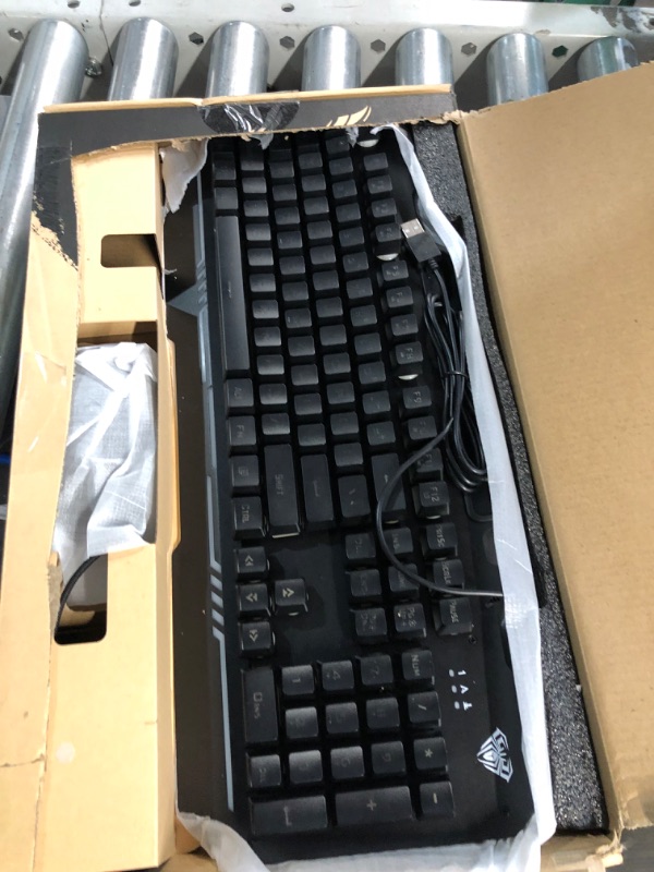 Photo 2 of AULA Gaming Keyboard, 104 Keys Gaming Keyboard and Mouse Combo with RGB Backlit