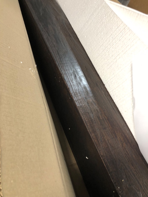 Photo 1 of JOLLYMER Floating Wood Mantel Shelf,Rustic Fireplace Mantel Decor,Farmhouse Shelf (48" W x 6" D x 6" H) 48"W x 6"D x 6"H