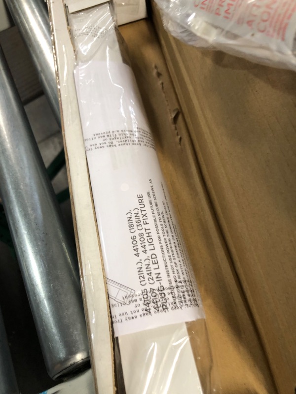 Photo 3 of UltraPro 18in. Linkable LED Light Fixture, Selectable Brightness, Slim LED Strip Light used item * settings will not change 