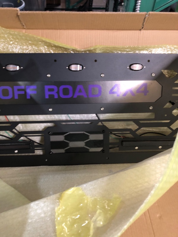 Photo 3 of **UNTESTED UNKNOWN IF FUNCTIONAL** Stealth Laser iron Grille for Tacoma 2016 2017 2018 2019 2020 2021 2022 Black, 1 Pc,Incl LEDs?Pure iron material?sand spray paint. V12