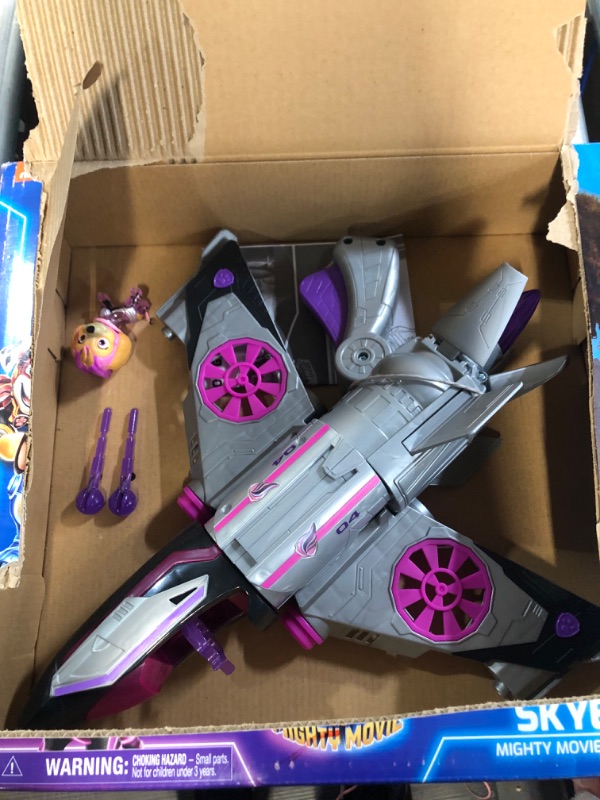 Photo 1 of Paw Patrol: The Mighty Movie, Transforming Rescue Jet with Skye Mighty Pups Action Figure