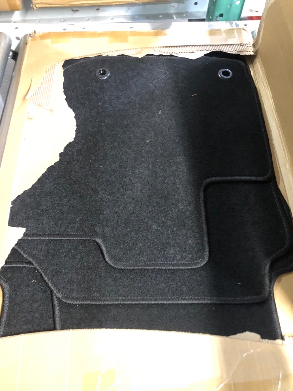 Photo 1 of Floor Mat Compatible With 2015-2018 Honda Fit, Factory Fitment Floor Mats Carpet Front & Rear Black 4PC 