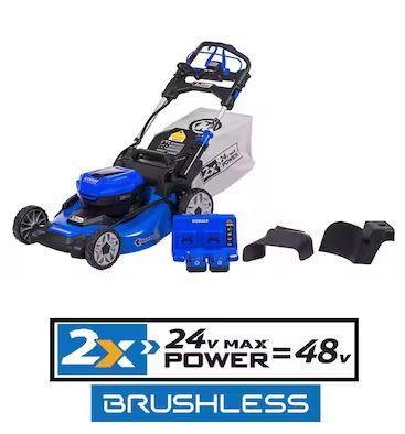 Photo 1 of **UNKNOWN IF FUNCTIONAL UNTESTED, OR MISSING PARTS** Kobalt 2x24 48-volt 20-in Cordless Self-propelled 5 Ah (2-Batteries and Charger Included)
