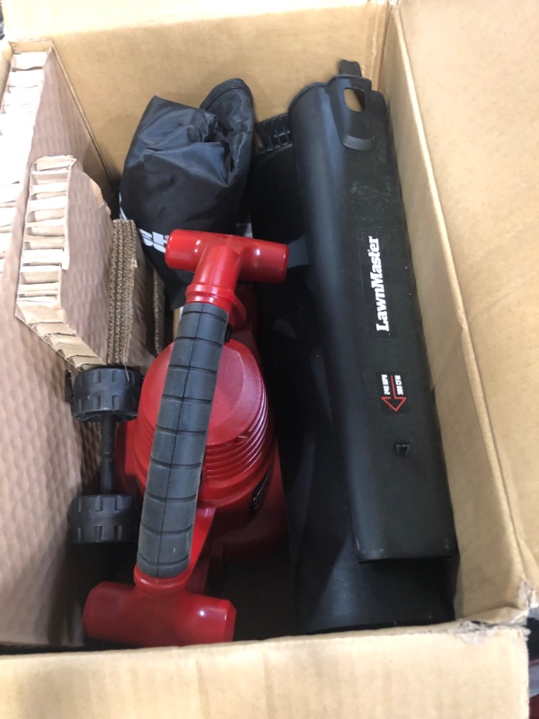 Photo 1 of ***Parts Only***LawnMaster Red Edition BV1210E 1201 Electric Blower Vacuum Mulcher 12 Amp Variable Speed with Metal Impeller