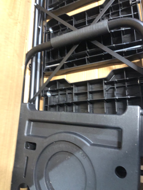 Photo 1 of KINGRACK 4 Step Ladder with Tool Platform, Sturdy Step Stool, Anti-Slip Wide Pedals, Handrail, Foldable Step Ladder, Pass 900LBS Testing, Multi-Use for Home, Garage, Garden, Painting, Black 4-step with Tool Tray Black