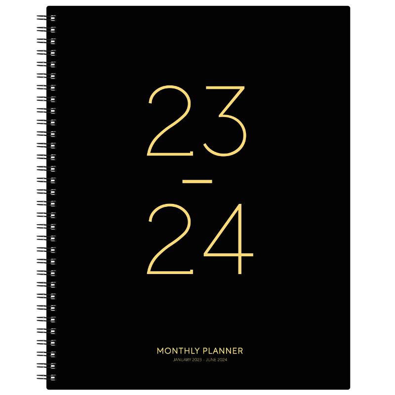 Photo 1 of 2023-2024 Monthly Planner - 18 Monthly Planner from January 2023 to June 2024, 2023-2024 Monthly Planner, 9.'' x 11'', Planner with Inner Pocket, 18 Month Tabs, Inner Pocket