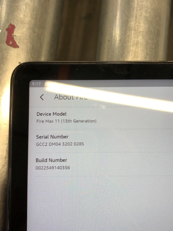 Photo 6 of **OPENED FOR INSPECTION**
Amazon - Fire Max 11 Tablet, Vivid 11" Display, 128 GB - Gray (Ad Free) 
