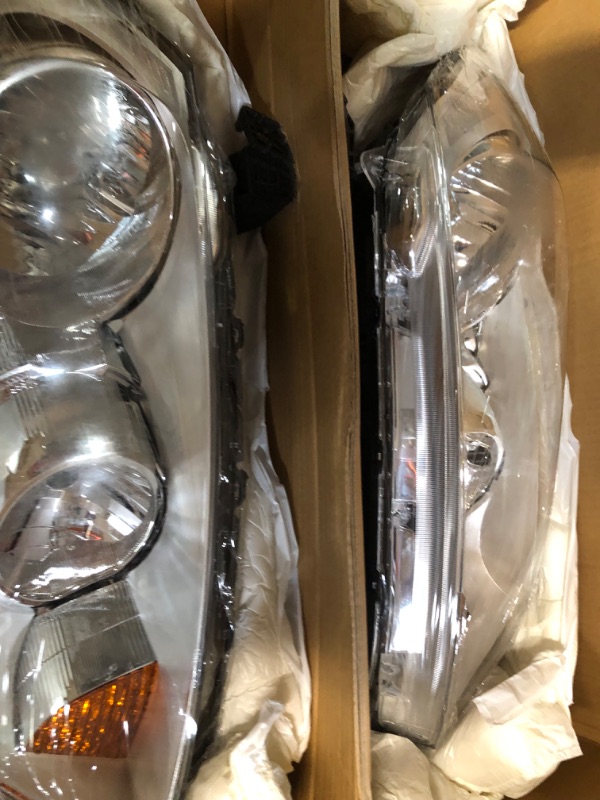 Photo 4 of munirater 1 Pair Headlights for 2006 2007 2008 2009 GTI/Rabbit Headlamp Halogen Chrome Driver & Passenger Side 1K6941005S | 1K6941006 |