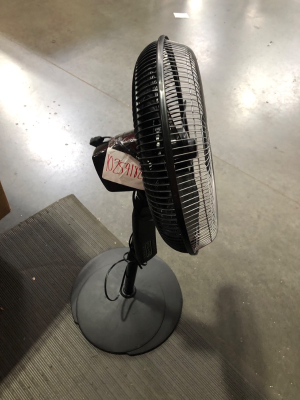 Photo 3 of ***NONREFUNDABLE - NOT FUNCTIONAL - FOR PARTS ONLY - SEE COMMENTS***
Lasko S16612 Oscillating 16? Adjustable Pedestal Stand Fan with Timer, Thermostat and Remote for Indoor, Bedroom,  