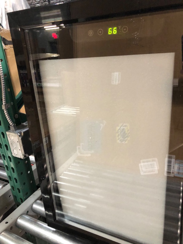 Photo 1 of Joy Pebble Beverage Refrigerator Cooler 68 Can,1.7Cu.Ft Mini Fridge with Glass Door for Beer Drink Wine, Small Drink Fridge with Adjustable Thermostat, Beverage Fridge for Office Bar