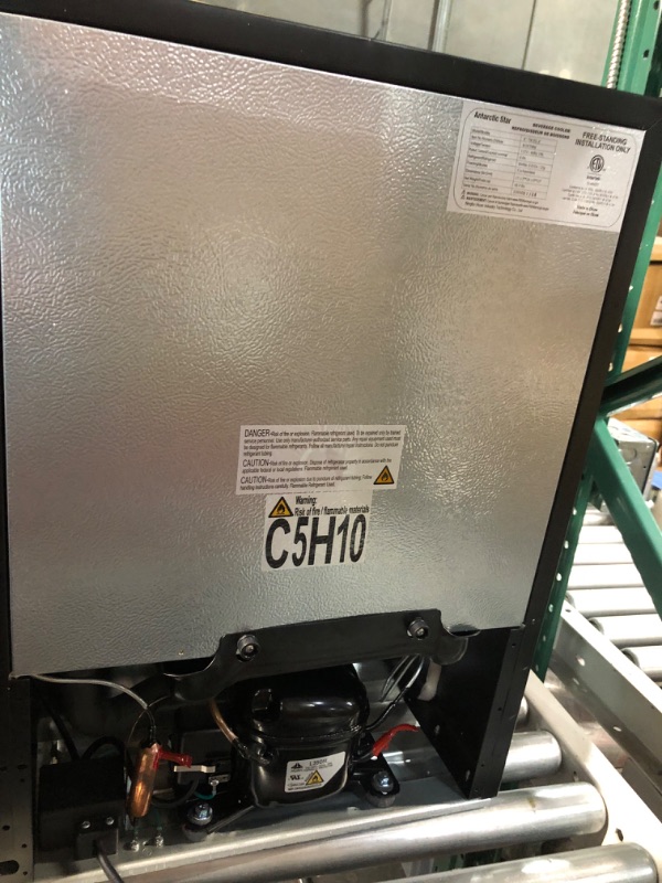 Photo 1 of Joy Pebble Beverage Refrigerator Cooler 68 Can,1.7Cu.Ft Mini Fridge with Glass Door for Beer Drink Wine, Small Drink Fridge with Adjustable Thermostat, Beverage Fridge for Office Bar